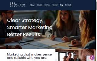 Social Vibe Marketing website