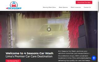 4 Seasons Car Wash website