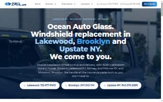 Ocean Auto Glass of Spring Valley website