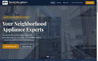 Warwick Valley Appliances website
