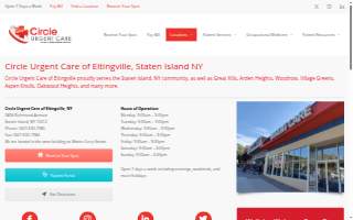 Circle Urgent Care of Eltingville website