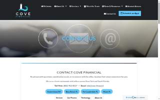 Cove Financial website