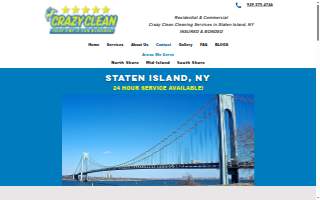 Crazy Clean Cleaning Services website