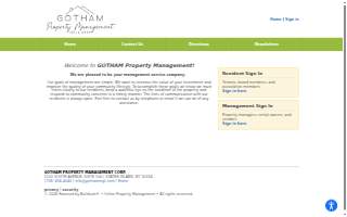Gotham Property Management website