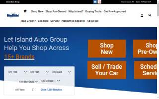 Island Auto Group website