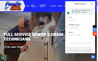 PowerFlo Sewer Service website