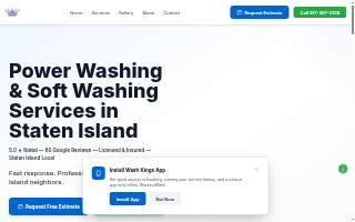 Staten Island Wash Kings website