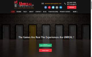 Unreal Escapes - Staten Island's Premiere Live Escape Room website