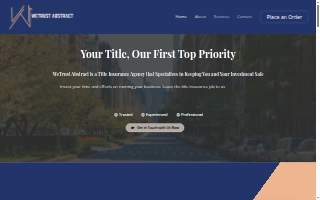 Wetrust Abstract, LLC website