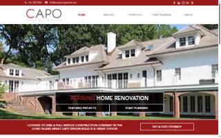 Capo Design Build website