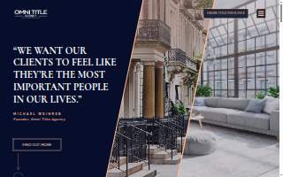 Omni Title Agency of Stony Brook website