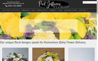 Port Jefferson Florist of Stony Brook website