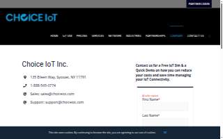 Choice IoT Inc. website