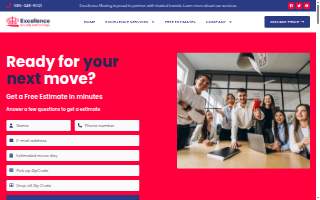 Excellence Moving & Storage website