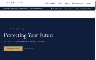 Kambo Law, PLLC of Syosset website