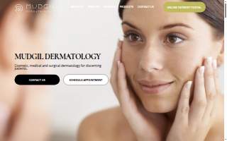 Mudgil Dermatology, PC of Syosset website