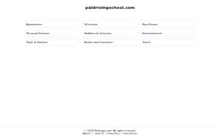 Pal Driving School Inc. website