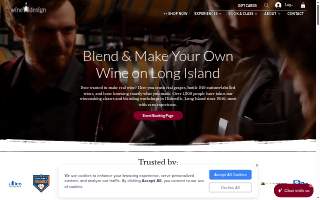 wineUdesign of Syosset website