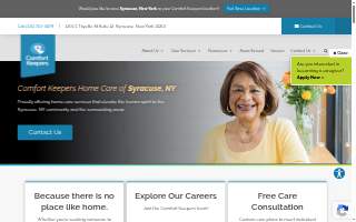 Comfort Keepers Home Care of Syracuse website