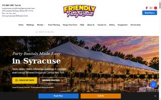 Friendly Party Rental L.L.C. website
