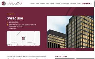 Hancock Estabrook, LLP website