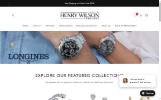 Henry Wilson Jewelers website