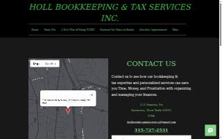 Holl Bookkeeping & Tax Services Inc. website