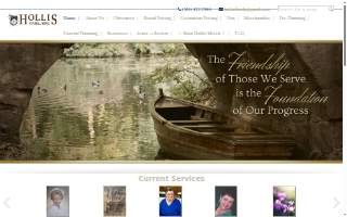 Hollis Funeral Home website