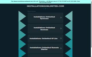 Installations Unlimited website