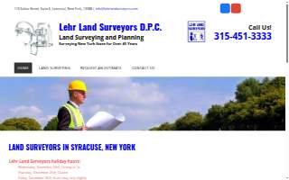 Lehr Land Surveyors website