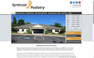 Syracuse Podiatry website