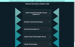 Visual Technologies website