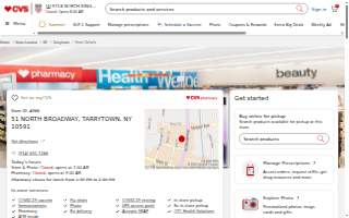 CVS Drug store of Tarrytown website