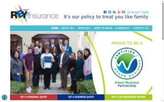 Rey Insurance Agency website