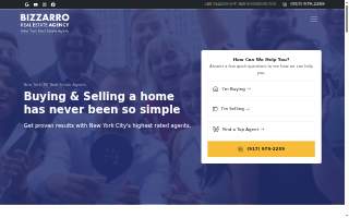 The Bizzarro Agency, New York Real Estate Agents website