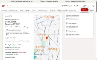 Walgreens Drug store of Tarrytown website