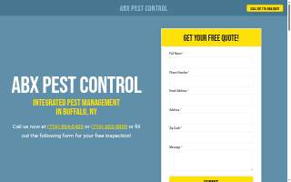 ABX Pest Control website