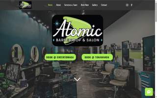 Atomic Barbershop and Salon website