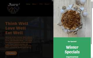 Aura Juicery website