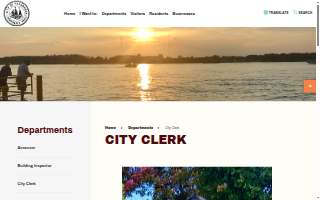 City Clerk website