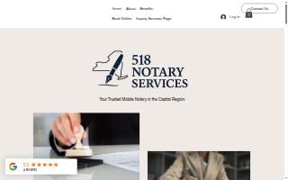 518 Notary Services website