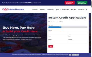 Automasters Car Care website