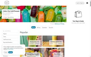 Collar City Cold Pressed website