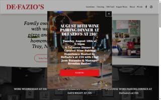 DeFazio's at 216 website