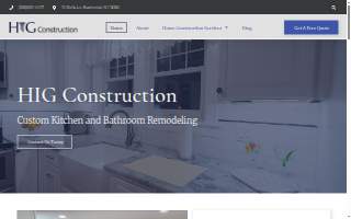 HIG Construction website