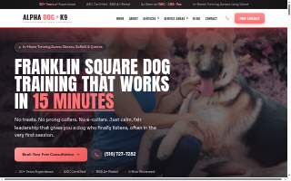 Alpha Dog K9 Training of Uniondale website