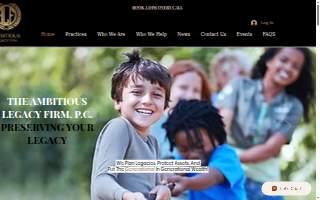 The Ambitious Legacy Firm, P.C. website
