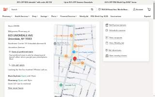Walgreens of Uniondale website