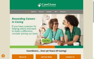 CareGivers Home Care of Utica website
