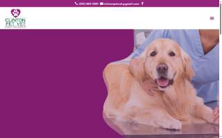 Clinton Pet Vet website